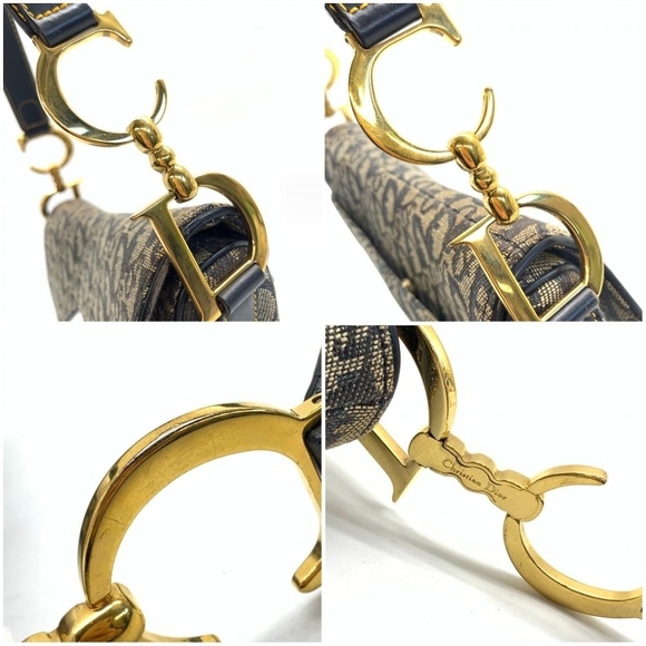 Dior Book Tote Bag Management Beige Navy - Picture 8 of 10